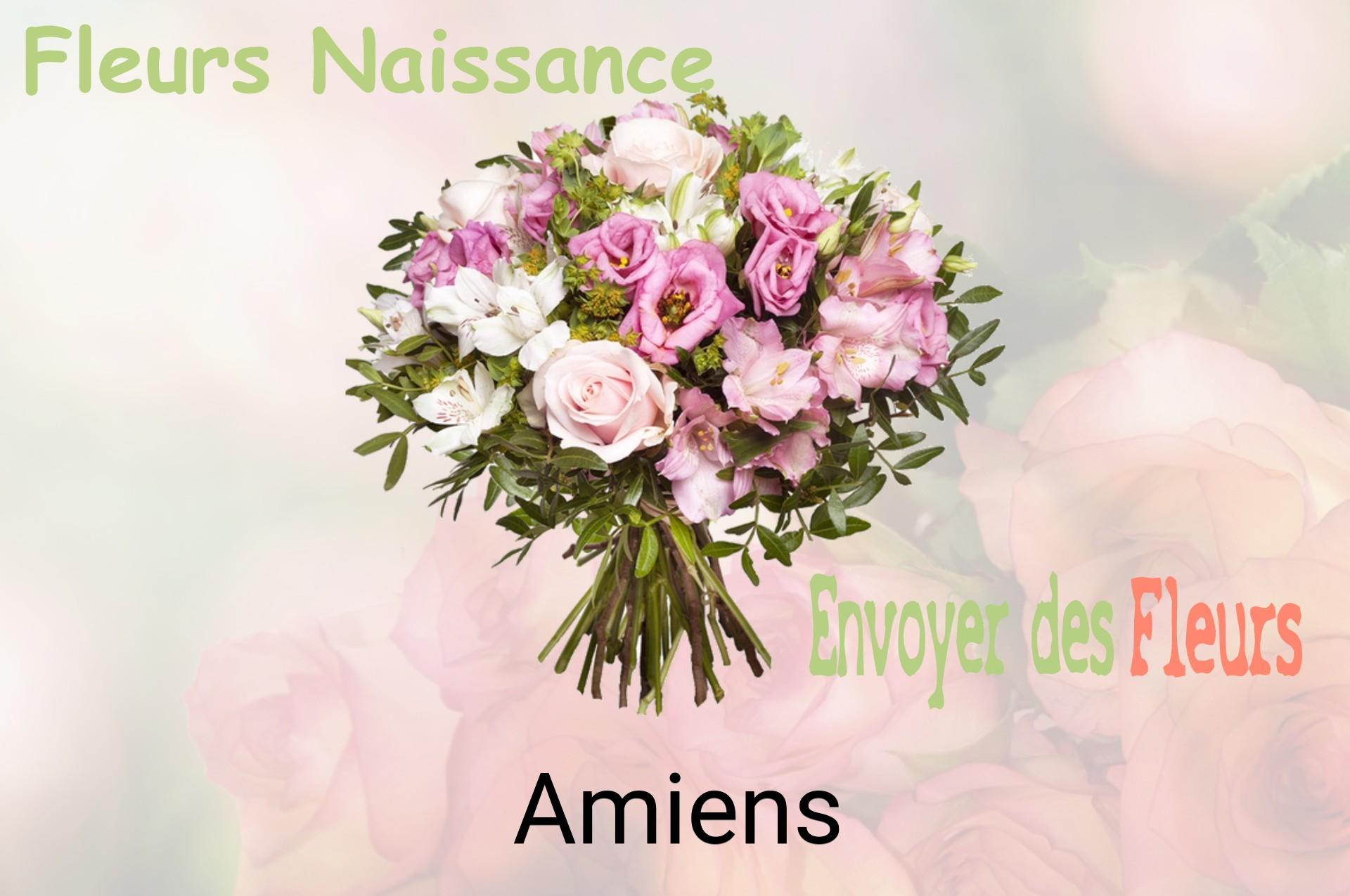 Bouquet de fleurs de naissance livré à Amiens